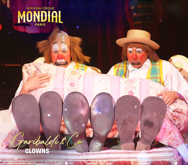 Photo de Garibaldi et Co, Clowns au Nouveau Cirque Mondial de Paris pour le spectacle WOW